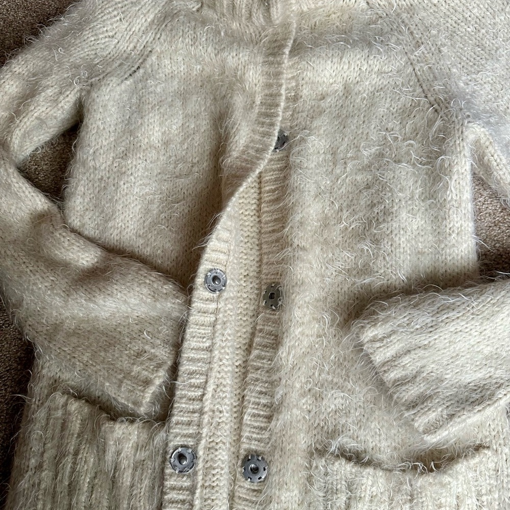 Free People Cream Cardigan